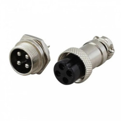 Conector metalic 4-PINI mama-tata