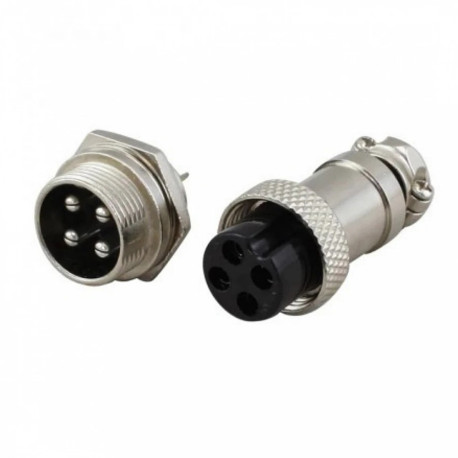 Conector metalic 4-PINI mama-tata