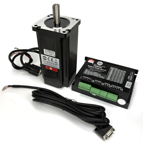 Kit Closed Loop Nema34 12 Nm cu driver HBS86H și cablu encoder