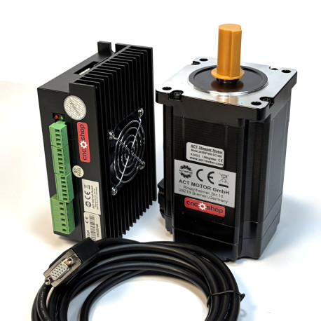 Kit Closed Loop Nema34 9 Nm cu driver HBS86H și cablu encoder