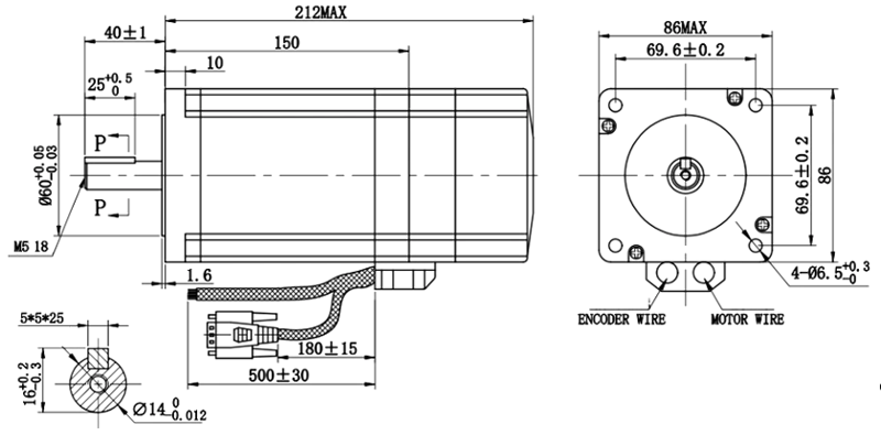 dimensiuni motor N34 12Nm